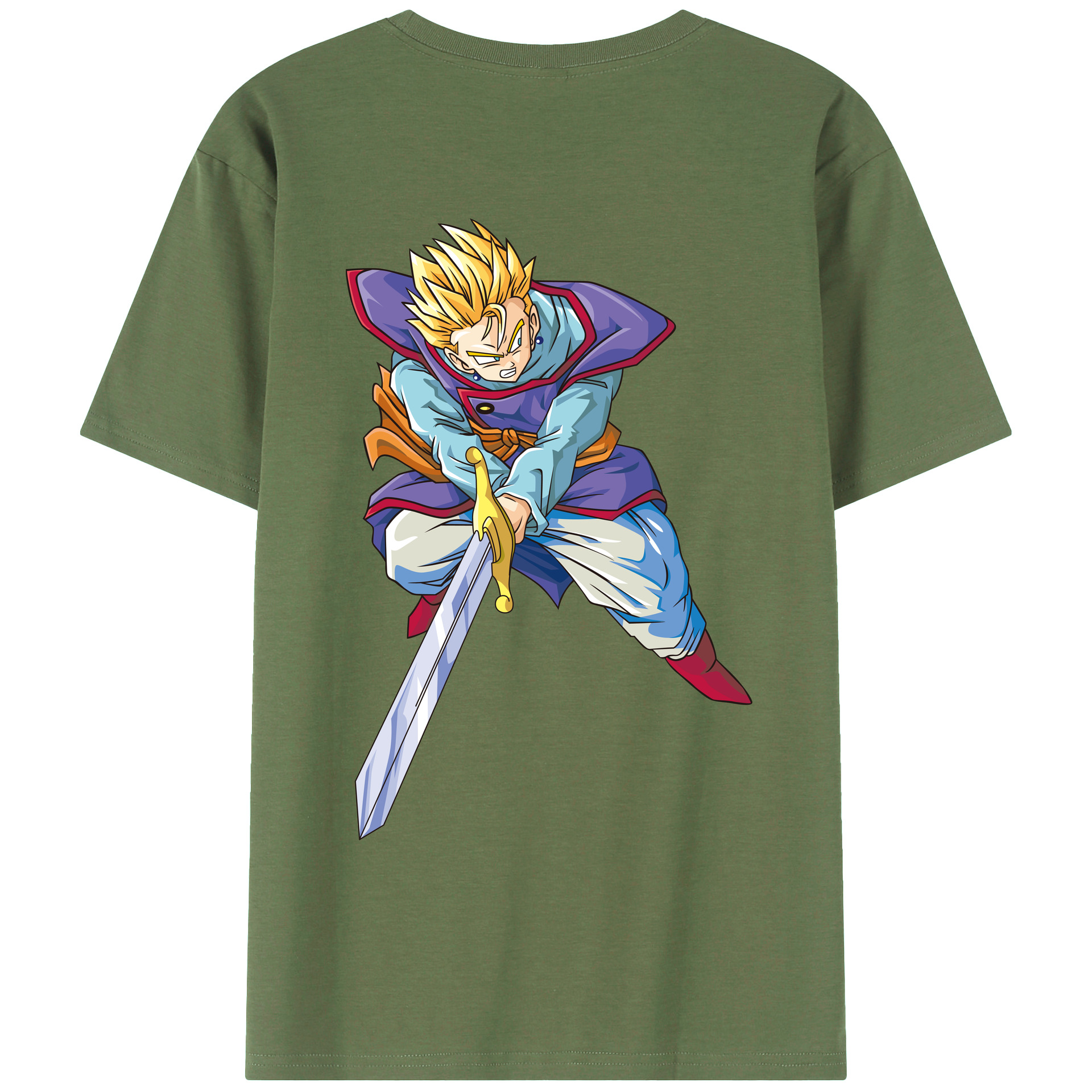 （画像用） ドラゴンボール DRAGON BALL 綿100％ メンズ半袖Tシャツ（バックプリント） 通気性